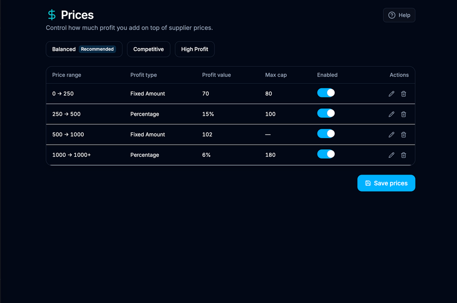 4. Set Your Pricing